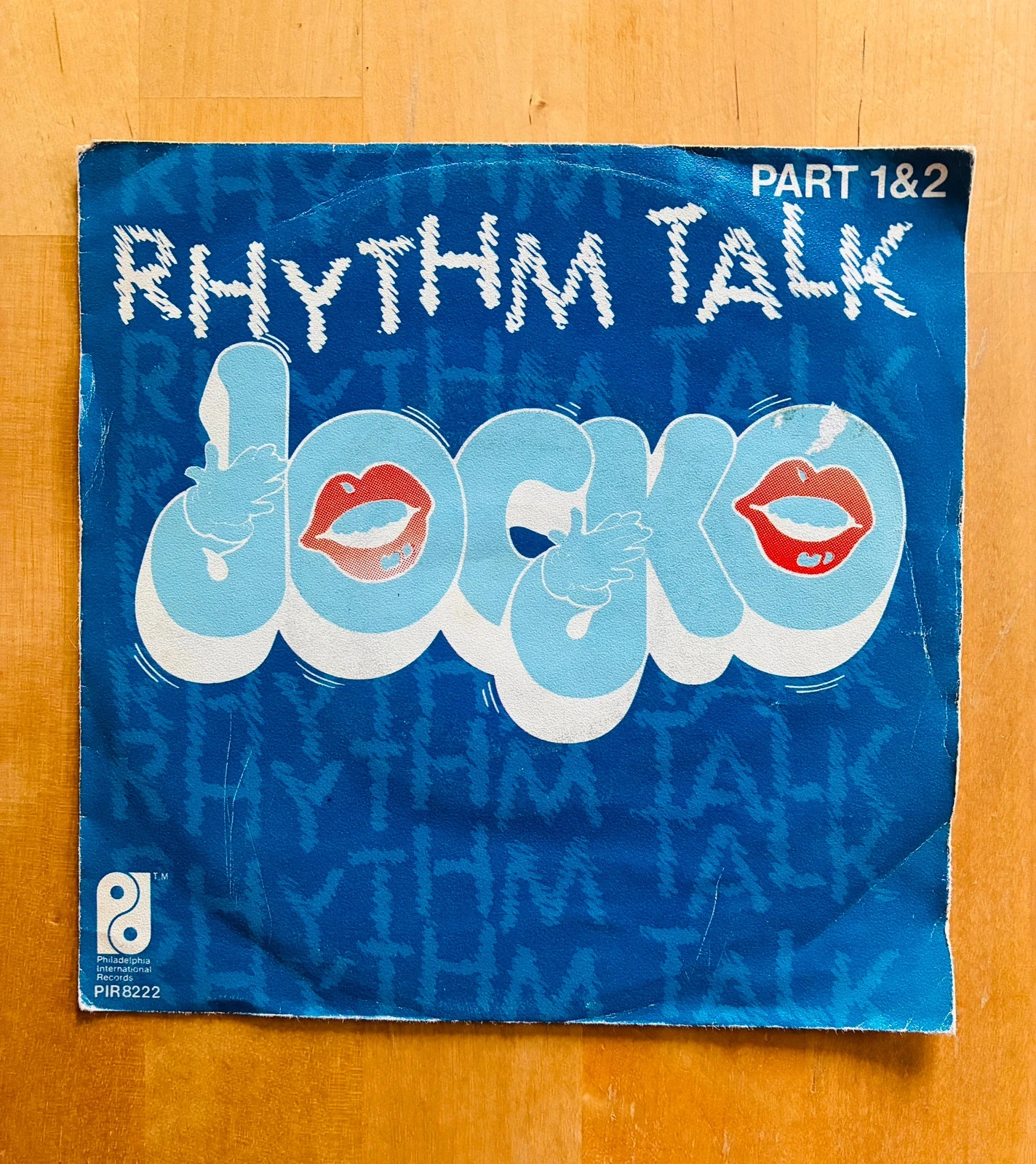 Disque vinyle 45T Jocko Rhythm Talk part 1 & 2.